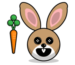 Hunny Bunnys Stickers - Rabbit Emoji sticker #14740230