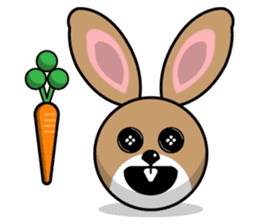 Hunny Bunnys Stickers - Rabbit Emoji sticker #14740230