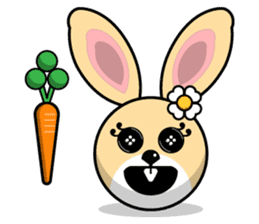 Hunny Bunnys Stickers - Rabbit Emoji sticker #14740231