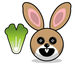 Hunny Bunnys Stickers - Rabbit Emoji sticker #14740232