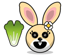 Hunny Bunnys Stickers - Rabbit Emoji sticker #14740233