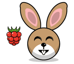 Hunny Bunnys Stickers - Rabbit Emoji sticker #14740234