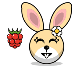 Hunny Bunnys Stickers - Rabbit Emoji sticker #14740235