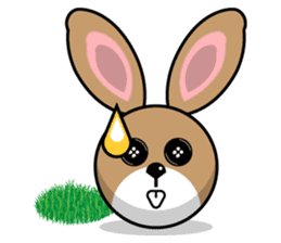 Hunny Bunnys Stickers - Rabbit Emoji sticker #14740236