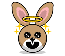 Hunny Bunnys Stickers - Rabbit Emoji sticker #14740238