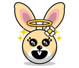 Hunny Bunnys Stickers - Rabbit Emoji sticker #14740239