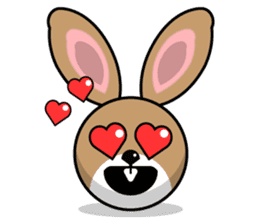 Hunny Bunnys Stickers - Rabbit Emoji sticker #14740240