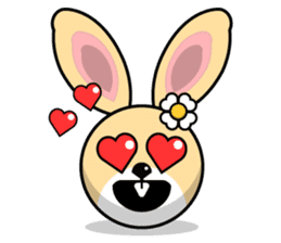 Hunny Bunnys Stickers - Rabbit Emoji sticker #14740241