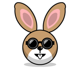 Hunny Bunnys Stickers - Rabbit Emoji sticker #14740242