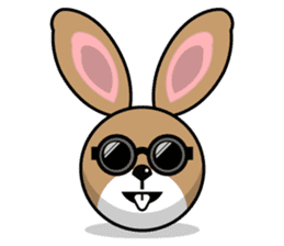 Hunny Bunnys Stickers - Rabbit Emoji sticker #14740242