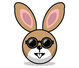 Hunny Bunnys Stickers - Rabbit Emoji sticker #14740242