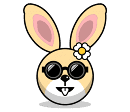 Hunny Bunnys Stickers - Rabbit Emoji sticker #14740243