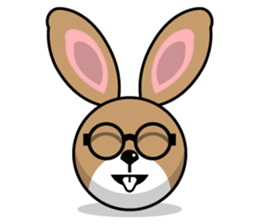 Hunny Bunnys Stickers - Rabbit Emoji sticker #14740244