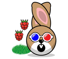 Hunny Bunnys Stickers - Rabbit Emoji sticker #14740246