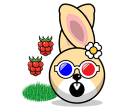 Hunny Bunnys Stickers - Rabbit Emoji sticker #14740247