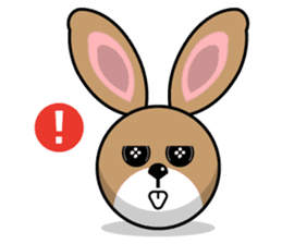 Hunny Bunnys Stickers - Rabbit Emoji sticker #14740248