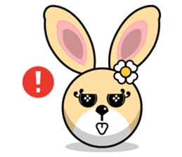 Hunny Bunnys Stickers - Rabbit Emoji sticker #14740249