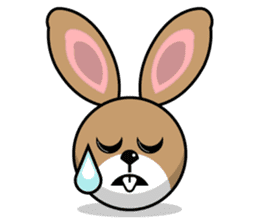 Hunny Bunnys Stickers - Rabbit Emoji sticker #14740250
