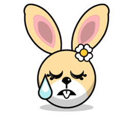 Hunny Bunnys Stickers - Rabbit Emoji sticker #14740251