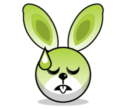 Hunny Bunnys Stickers - Rabbit Emoji sticker #14740252
