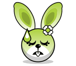 Hunny Bunnys Stickers - Rabbit Emoji sticker #14740253