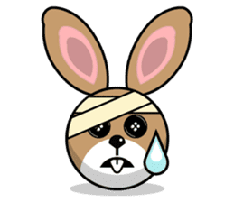 Hunny Bunnys Stickers - Rabbit Emoji sticker #14740254
