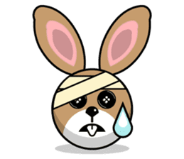 Hunny Bunnys Stickers - Rabbit Emoji sticker #14740254