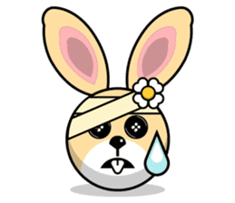 Hunny Bunnys Stickers - Rabbit Emoji sticker #14740255