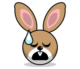 Hunny Bunnys Stickers - Rabbit Emoji sticker #14740256