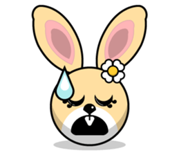 Hunny Bunnys Stickers - Rabbit Emoji sticker #14740257