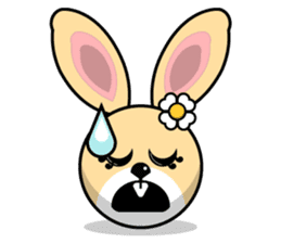 Hunny Bunnys Stickers - Rabbit Emoji sticker #14740257