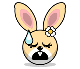 Hunny Bunnys Stickers - Rabbit Emoji sticker #14740257