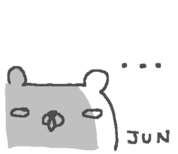 Jun cute bear stickers! sticker #14741068