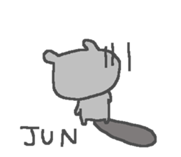 Jun cute bear stickers! sticker #14741071