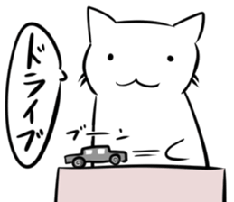 Pretty White cat Sticker 2 sticker #14741702