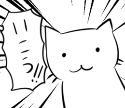 Pretty White cat Sticker 2 sticker #14741709