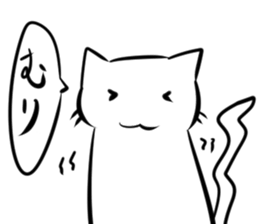 Pretty White cat Sticker 2 sticker #14741717