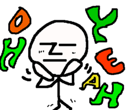 Kind men. Expressionless man. part2 sticker #14741871