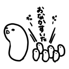 A white rice cake like a guy sticker #14742637