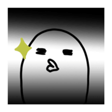 A white rice cake like a guy sticker #14742641