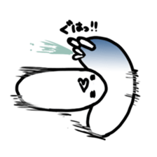 A white rice cake like a guy sticker #14742647