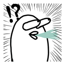 A white rice cake like a guy sticker #14742656