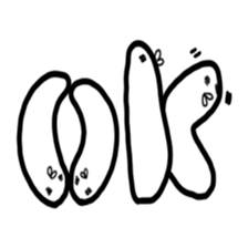 A white rice cake like a guy sticker #14742668