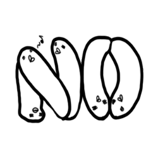 A white rice cake like a guy sticker #14742669