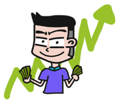 Investor man sticker #14742678