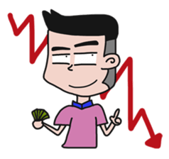 Investor man sticker #14742679