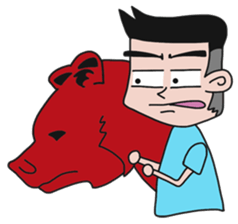 Investor man sticker #14742690