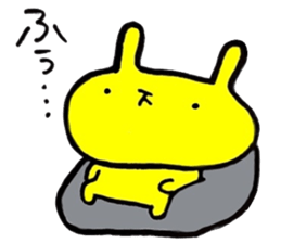 Yellow rabbit sticker 3 sticker #14744117