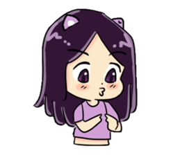 Cute Purple Zwi sticker #14744182