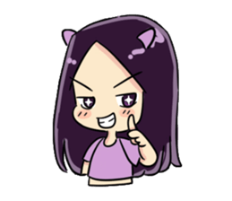 Cute Purple Zwi sticker #14744187